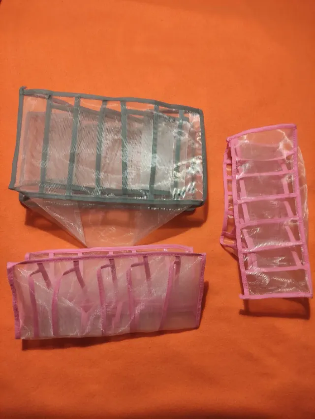 Organizadores de tela y plástico