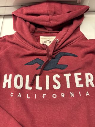 Sudadera Hollister Hombre Granate