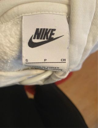 Sudadera Nike Blanca con Logo Multicolor