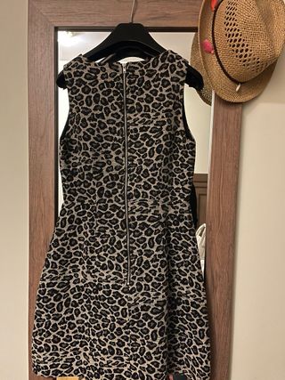 Vestido estampado leopardo talla XS