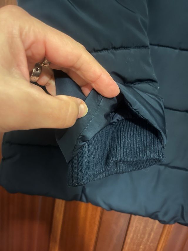Anorak acolchado azul marino T.13/14