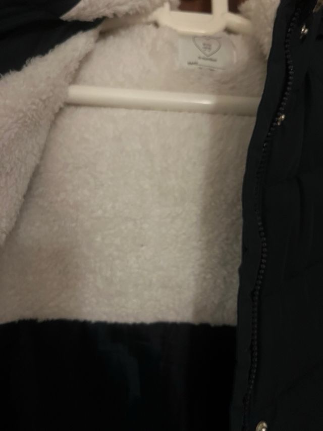 Anorak acolchado azul marino T.13/14