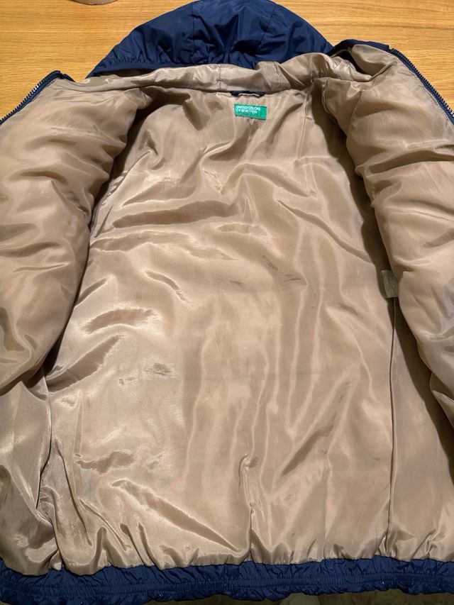 Abrigo Benetton azul marino para 12 años