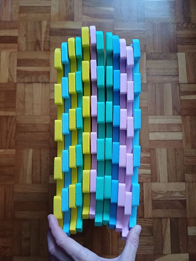 Puzzle di numeri e colori in gomma EVA