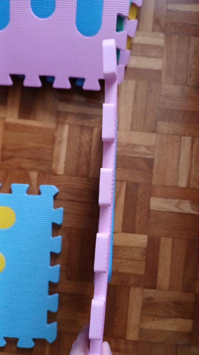 Puzzle di numeri e colori in gomma EVA