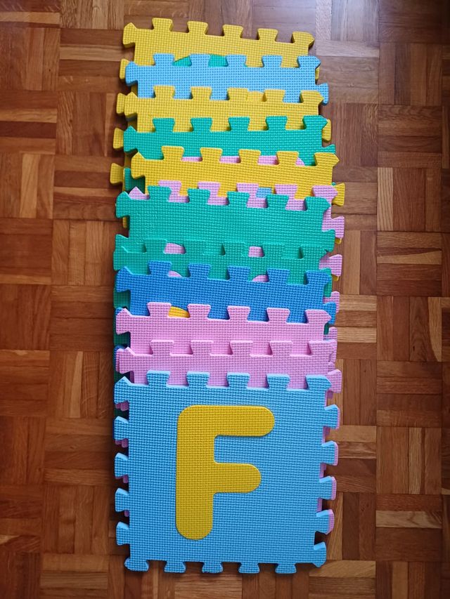 Puzzle di numeri e colori in gomma EVA