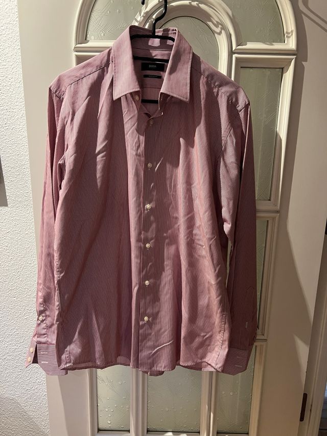 Camisa Hugo Boss Roja Rayas