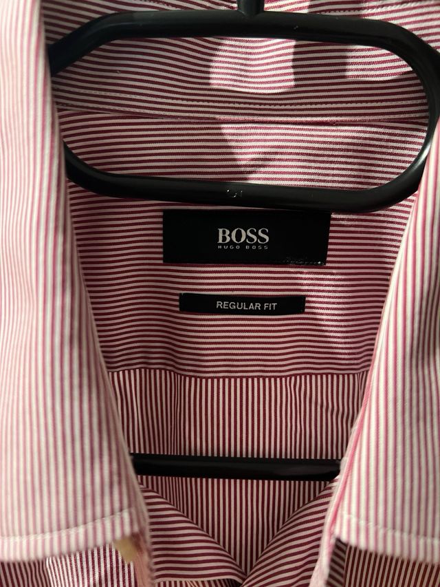 Camisa Hugo Boss Roja Rayas