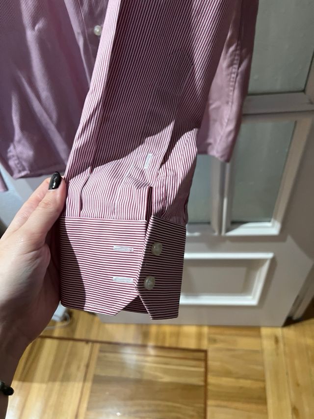 Camisa Hugo Boss Roja Rayas