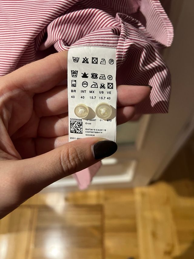 Camisa Hugo Boss Roja Rayas