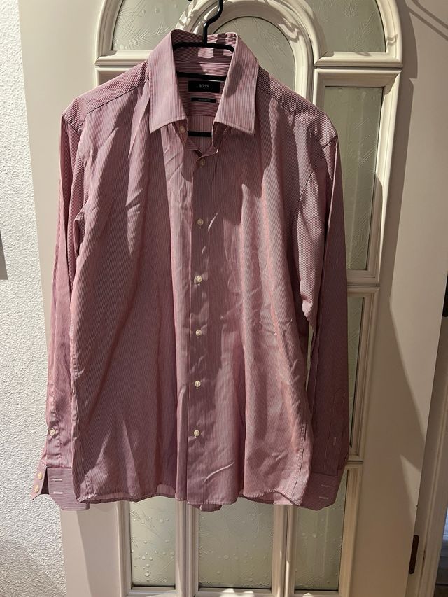 Camisa Hugo Boss Roja Rayas