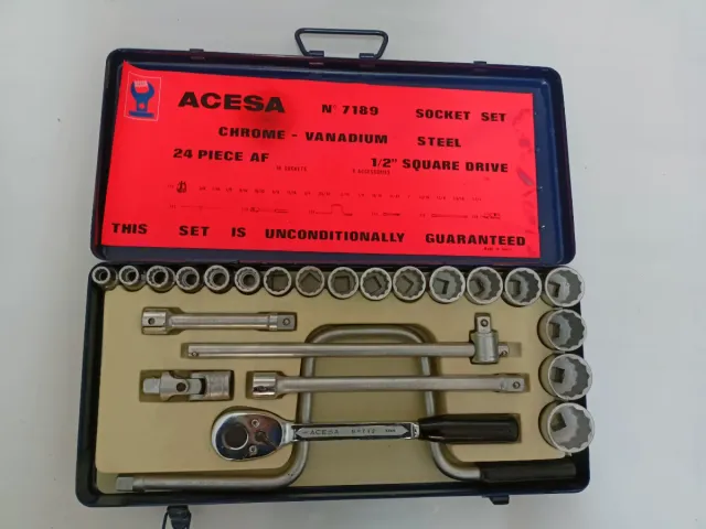 Juego de vasos ACESA 24 piezas en pulgadas.