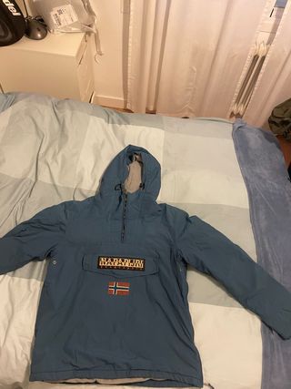 Abrigo Napapijri Azul y Beige