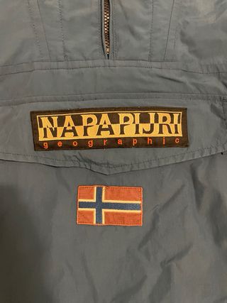 Abrigo Napapijri Azul y Beige