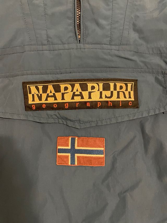 Abrigo Napapijri Azul y Beige