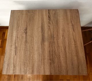 Mesa Comedor Plegable Madera y Blanca