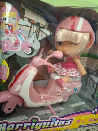Muñeca Barriguitas con Scooter Rosa