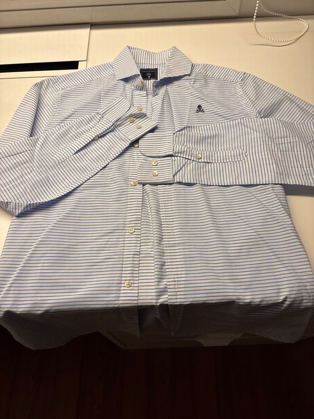 Camisa Scalpers Rayas Azul Talla M