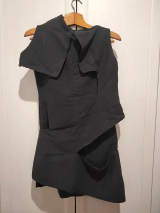 Abito invernale sartoriale donna nero/grigio