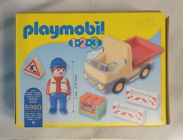 Playmobil 1.2.3 Caminhão de Construção 6960