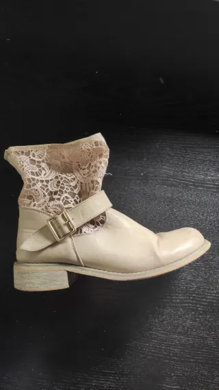 Stivaletti Zuiki Beige/Rosa Pizzo