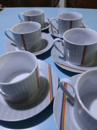 Set. Bialetti  Tazze e Piattini Vintage