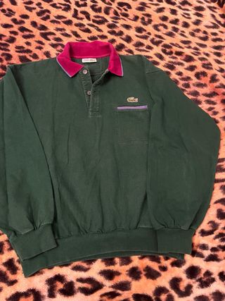 Sudadera jersey Lacoste vintage 80s 90s