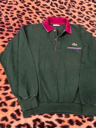 Sudadera jersey Lacoste vintage 80s 90s