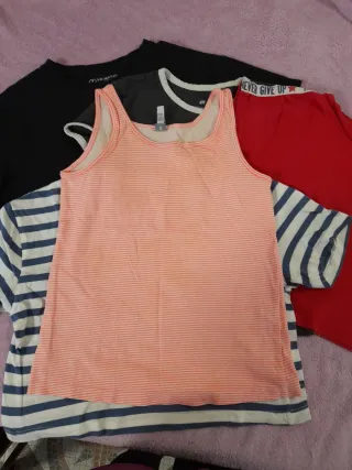 Lote de 5 t-shirts menina