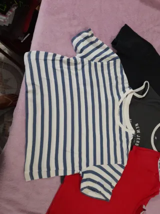 Lote de 5 t-shirts menina