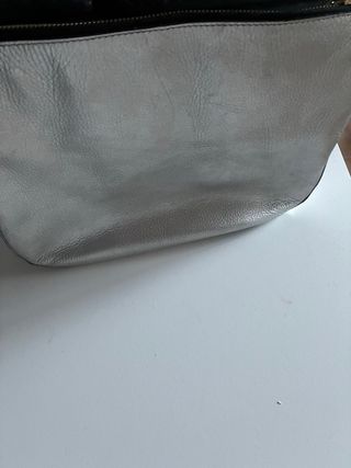 Bolso Tous Piel Plateado