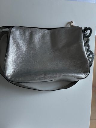 Bolso Tous Piel Plateado