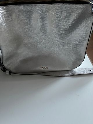 Bolso Tous Piel Plateado
