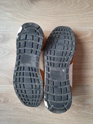 Zapatillas Zara Marrones y Blancas