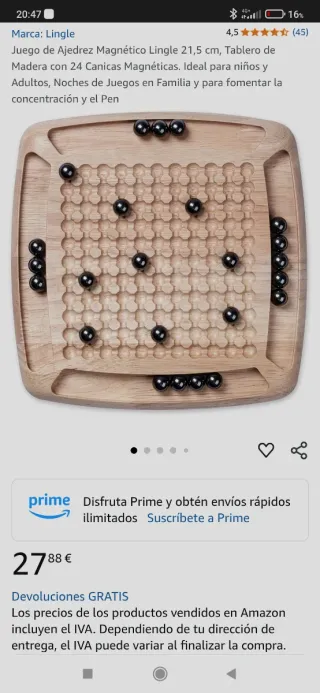 Juego de Ajedrez Magnético Lingle.