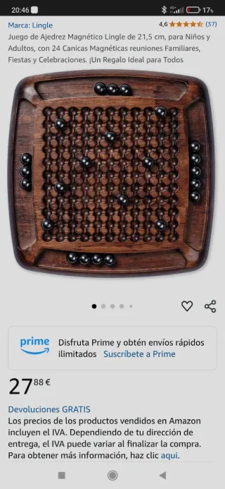 Juego de Ajedrez Magnético Lingle.