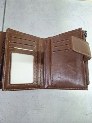 Cartera de hombre BINLIROO marrón