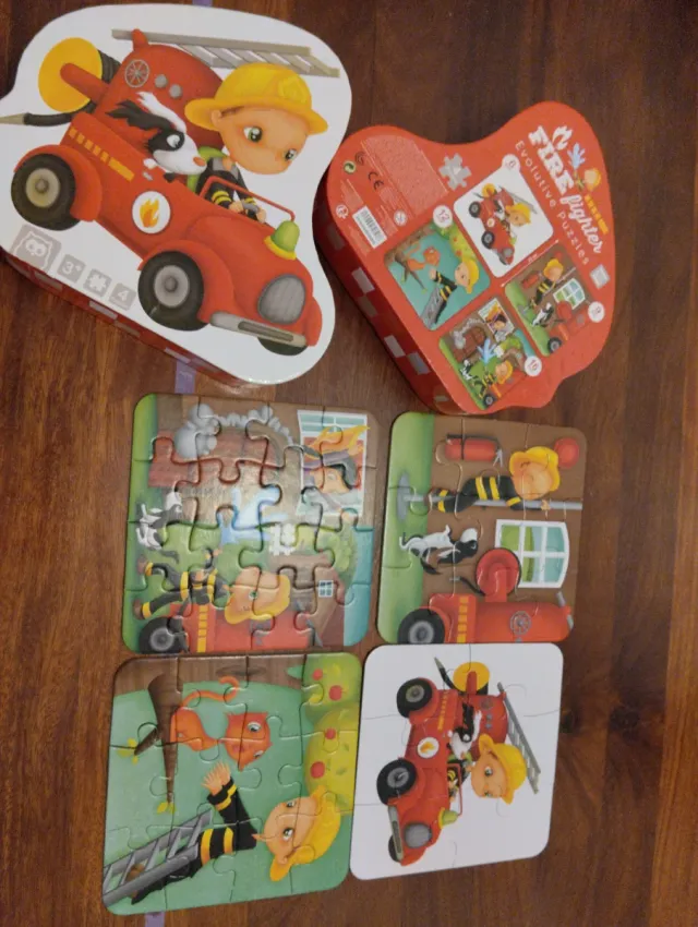 Puzzle Bombero Evolutivo Infantil