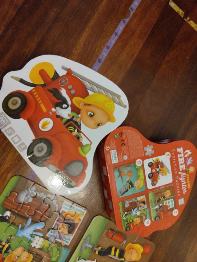 Puzzle Bombero Evolutivo Infantil