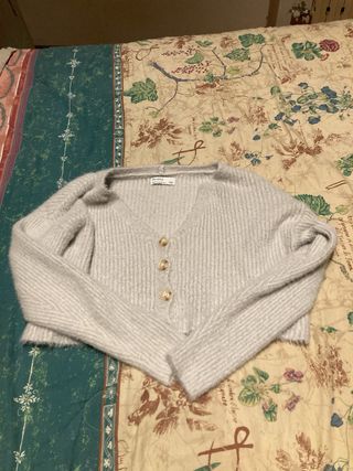 Cardigan Bershka peloso caldo taglia unica