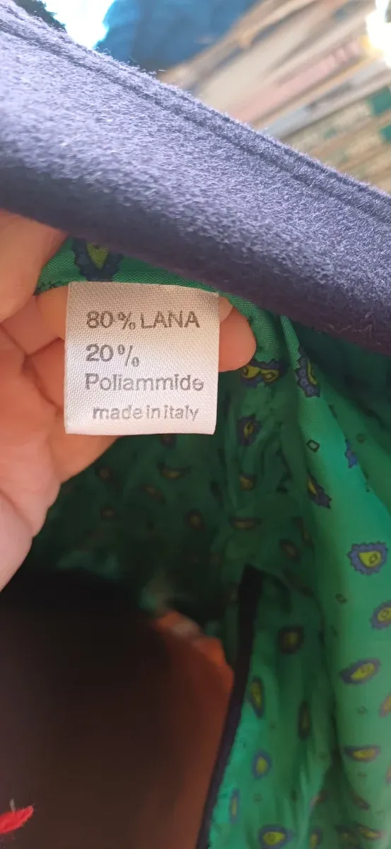 Giacca uomo blu con stemma