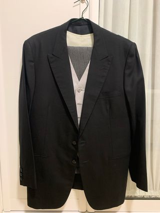 Traje Novio Medio Chaqué Hecho Medida Negro
