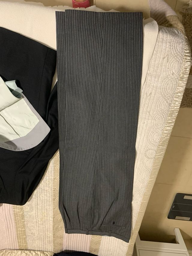 Traje Novio Medio Chaqué Hecho Medida Negro