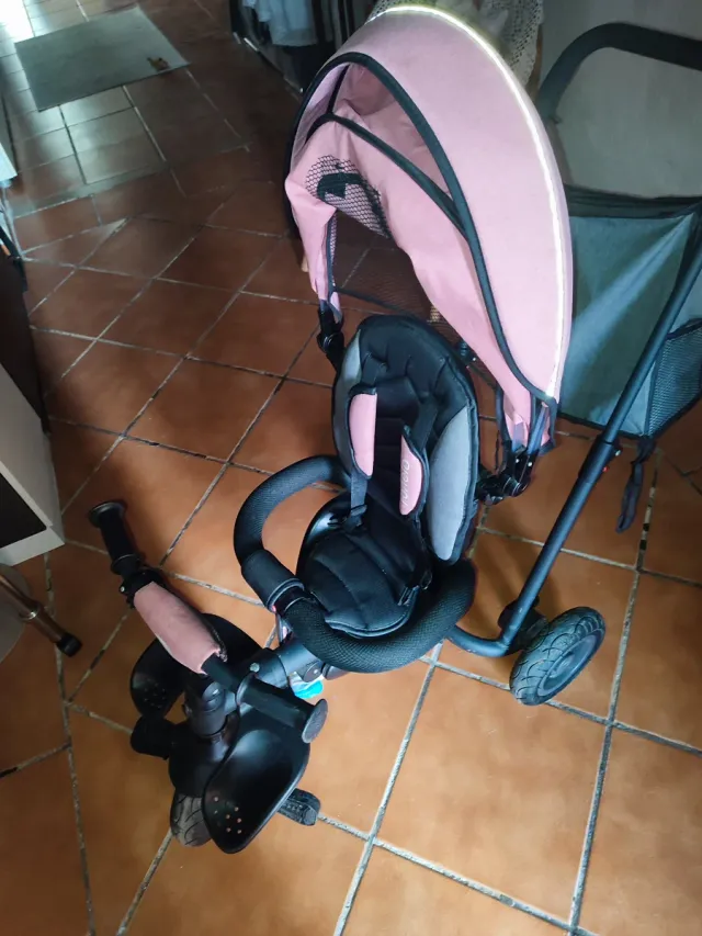 Triciclo per bambini Lionelo Trisplus rosa