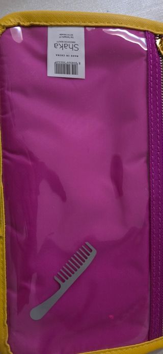 Beauty case da viaggio giallo