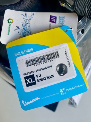 Casco Vespa VJ Nuovo Nero