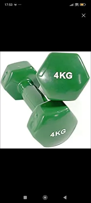 Mancuernas verdes 4KG (par)