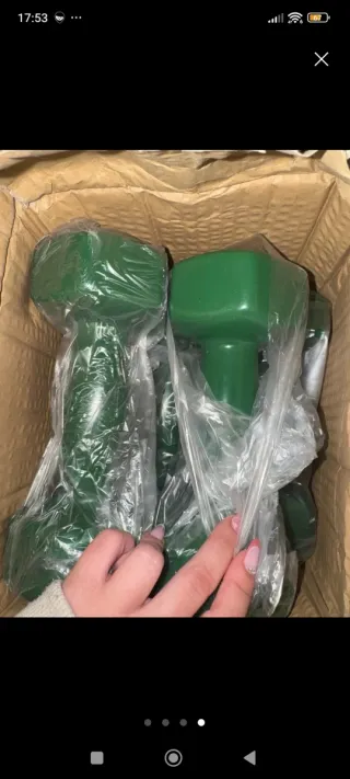 Mancuernas verdes 4KG (par)