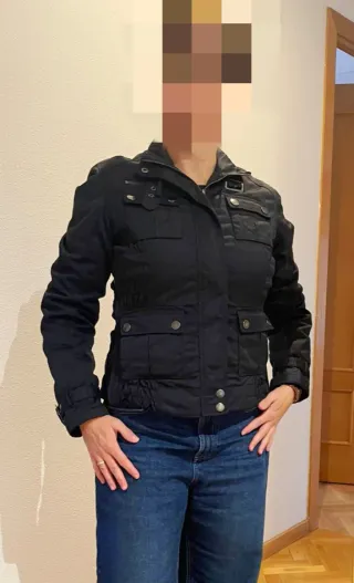 Cazadora Biker Azul Marino