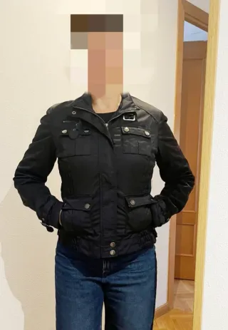 Cazadora Biker Azul Marino